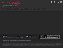 Tablet Screenshot of potion-magic.com